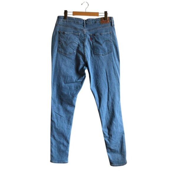 Levi’s 721 High Rise Skinny Jeans Azure Glow Light Wash Size 32 - Picture 8 of 16